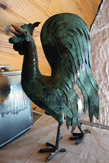 Rooster sculpture